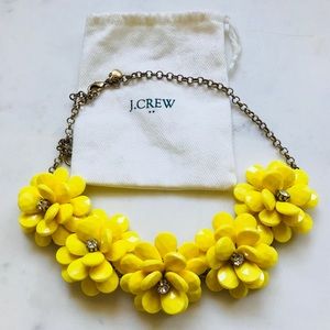 J.Crew Yellow Petal Flower Necklace